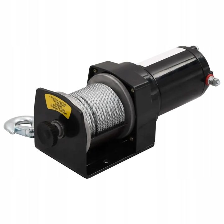 Электрическая лебедка 1360 кг 12V черная, фото 2