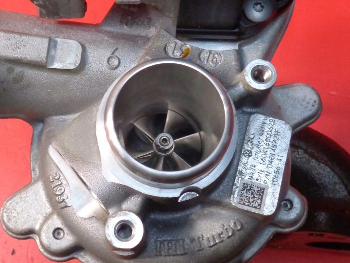 Турбокомпрессор VW Audi Skoda 1.4 TSI 2016 г. 04E145721F, фото 3