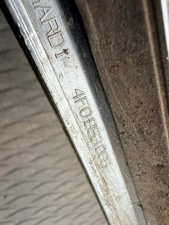 M31 AUDI A6 C6 ДЕКОРАТИВНЫЙ МОЛДИНГ ХРОМ БАМПЕРА ПЕРЕДНИЙ ЛЕВЫЙ 4F0853065, фото 2