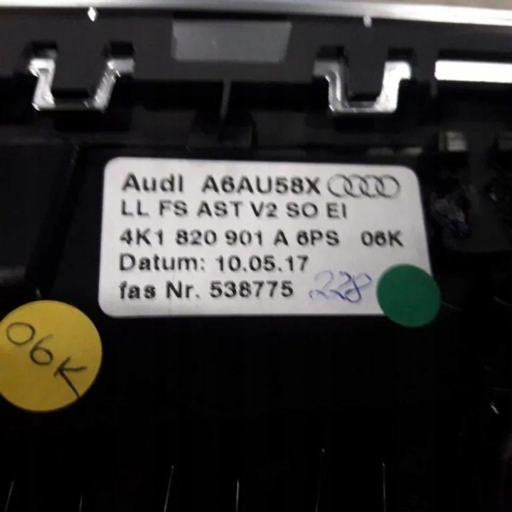 Дефлекторы панели приборного AUDI A7 SPORTBACK (4GA, 4GF) 4K1820901A 3.0L, фото 2