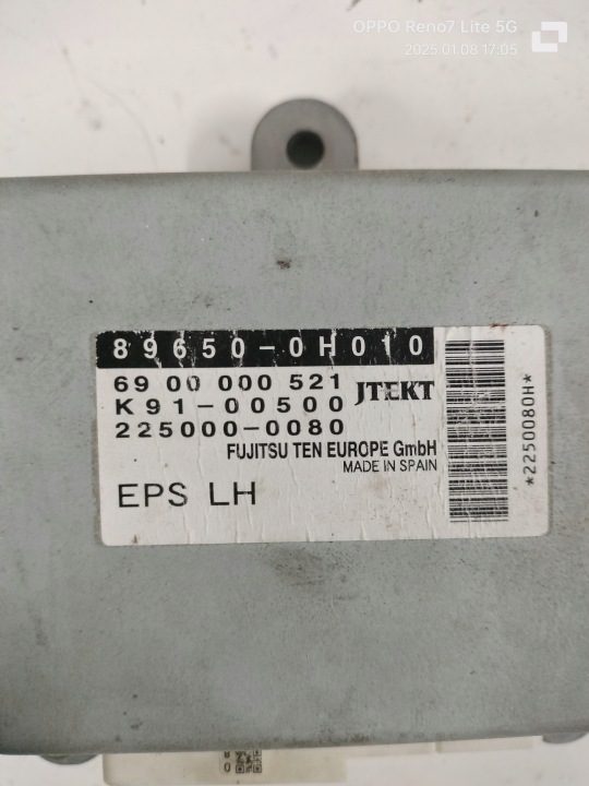 Блок управления ЭУР 89650-0H010 Citroen Peugeot Toyota 225000-0080, фото 3
