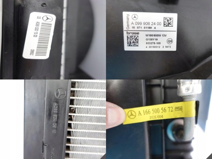 Mercedes-Benz OE A099 906 24 00 Двигатель электрический, вентилятор радиатора, фото 11
