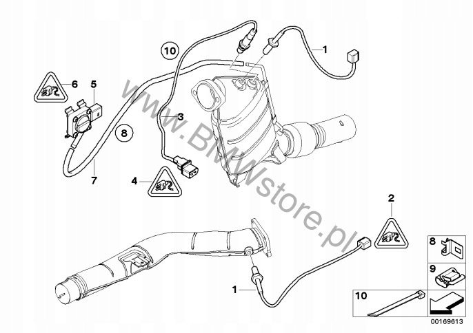 BMW E53 E60 E65 E70 E83 E90 2.0 3.0 дизель M57 датчик давления выхлопных газов 7789219, фото 7