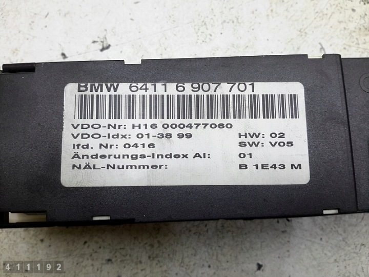 2001 BMW 3 Серия Модуль управления кондиционером 6907701, фото 6