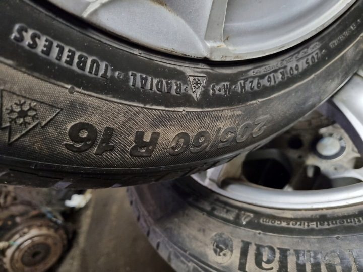 КОЛЕСА ЛИТЫЕ ДИСКИ 205/60 R16 5X120 BMW E39 КОМПЛ. ЗИМА 4 шт., фото 9