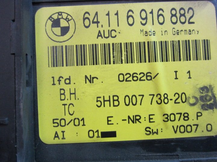 BMW E46 блок управления климатом климат-контроль 6916882, фото 2