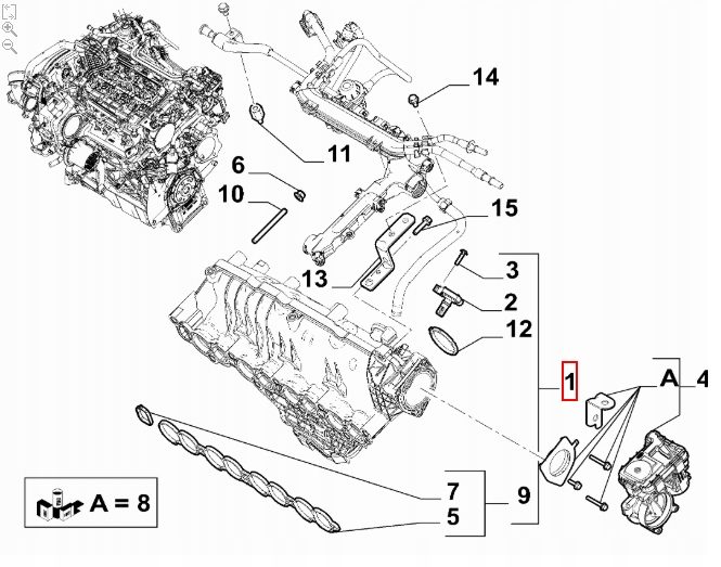 FIAT DUCATO III BOXER JUMPER 21- ВПУСКНОЙ КОЛЛЕКТОР 46354787 OE, фото 13