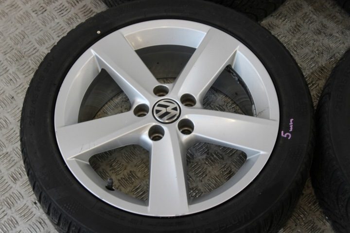 КОЛЕСА ЛИТЫЕ ДИСКИ 215/45 R16 ET46 VW POLO V 5 6R0 6R, фото 4