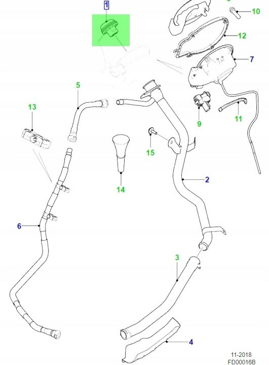 Крышка горловины бензобака RANGE ROVER JAGUAR ДИЗЕЛЬ CPLA9030CA C2D33851, фото 7