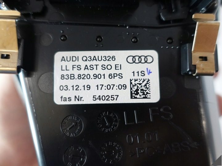 AUDI Q3 83A 83B F3 18-25 ДЕФЛЕКТОР ОБДУВА ТОРПЕДО ЛЕВОЕ EU 6PS, фото 5
