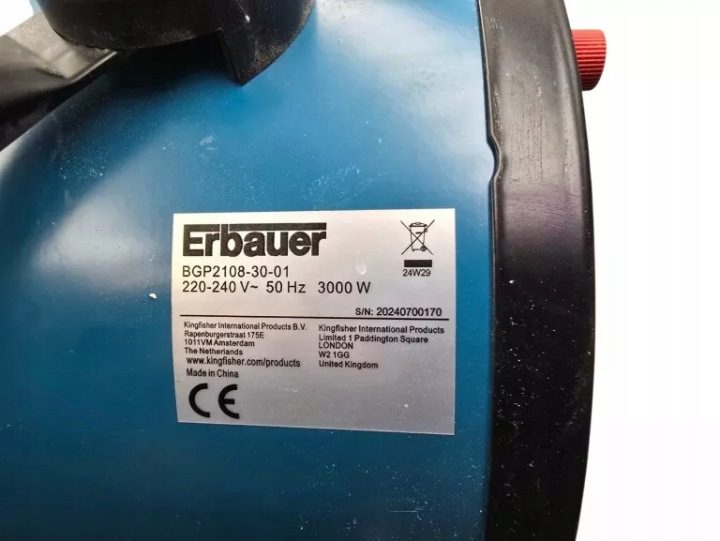Отопитель электрический Erbauer BGP2108-25-1 2500W PTC 25m² IP20, фото 11