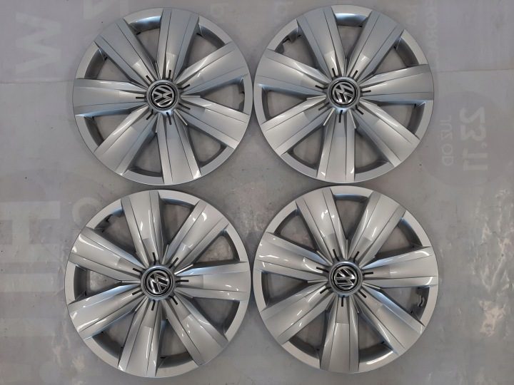 4× Колпак Volkswagen Оригинальный 16" серебристый, фото 2