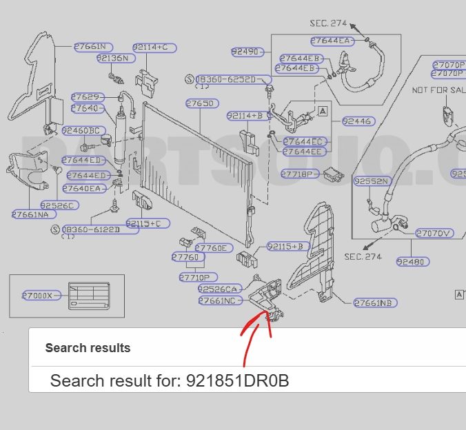 РУЛЬ ВОЗДУХОВОД РАДИАТОРА INFINITI FX II QX70 OEM 921851DR0A, фото 8