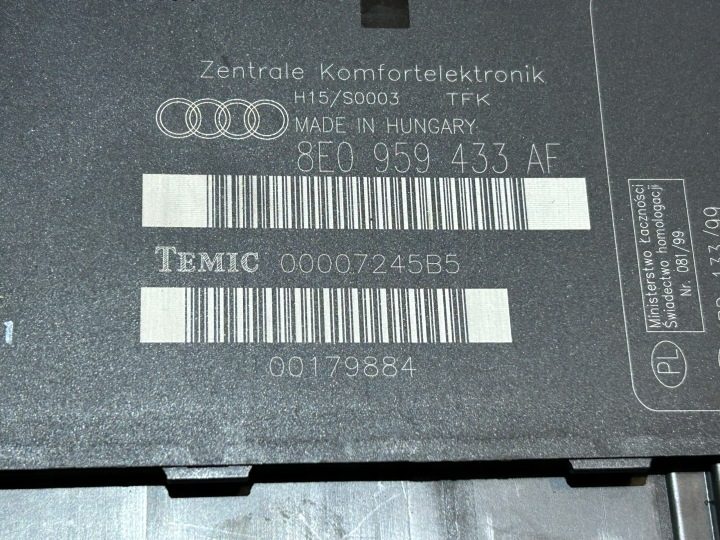 Блок комфорта Audi A4 B6, фото 4