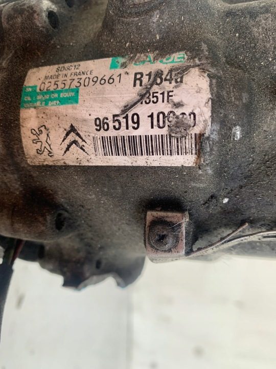 Citroen C4 I Peugeot 207 1.6 HDI компрессор кондиционера 9651910980, фото 6