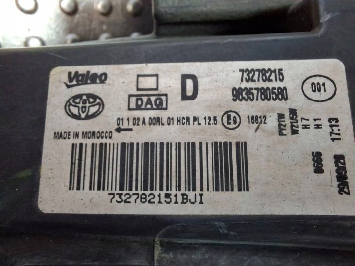 Фара передняя правая Toyota Proace City Verso 19-23 EU 73278215, фото 6