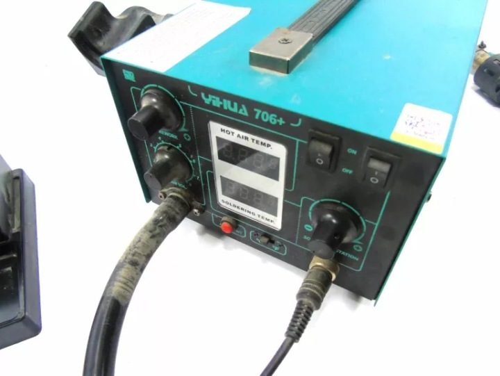 Станция паяльная Yihua 2w1 Hot-AIR T12 мощность 670 Вт maks. 480 °C, фото 5