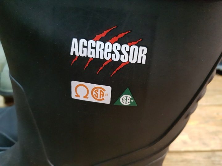 Резиновые сапоги рабочие утепленные AGGRESSOR разм. 37 стелька 24 см, фото 2