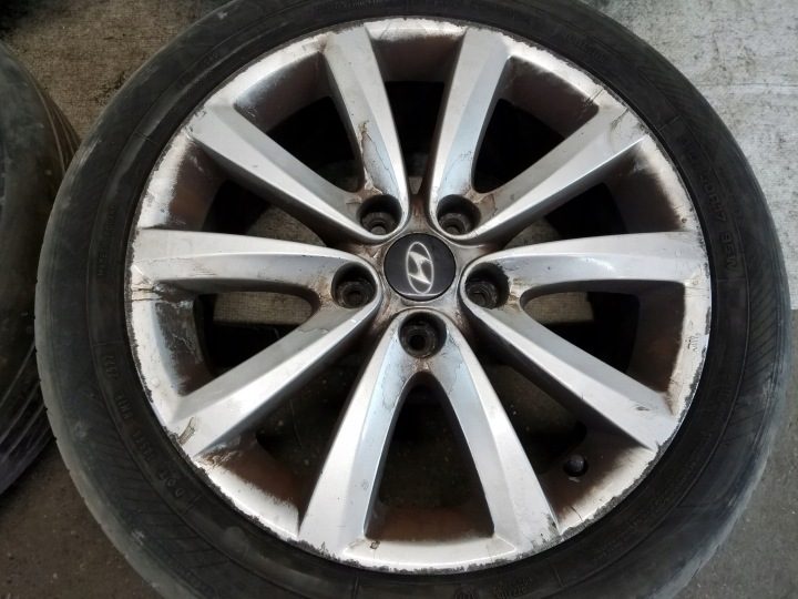 4× Литой диск Hyundai OE 52910-3Z200 7.5" x 17" 5x114.3, фото 4