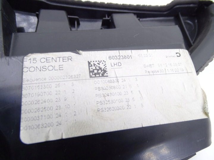 BMW X5 F15 13-18 ЦЕНТРАЛЬНЫЙ ТОННЕЛЬ ЕВРОПА 9252117 51169252117 9252118, фото 5