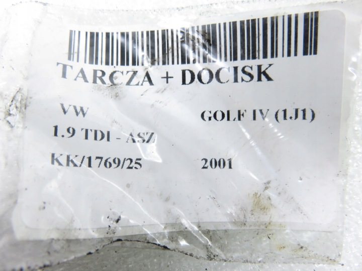 СЦЕПЛЕНИЕ VW GOLF IV (1J1) 1.9 TDI - ASZ, фото 2