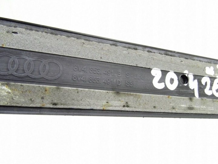 НАКЛАДКА ПОРОГА ЛЕВАЯ ПЕРЕДНЯЯ S-LINE AUDI A3 8V 8V4853491B, фото 5