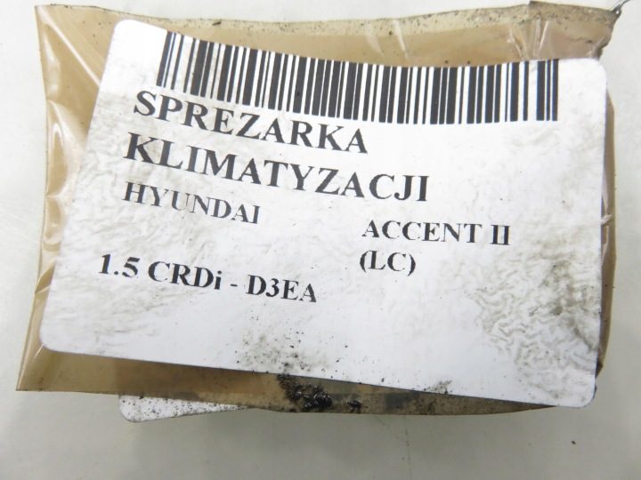 КОМПРЕССОР КОНДИЦИОНЕРА HYUNDAI ACCENT II, фото 9