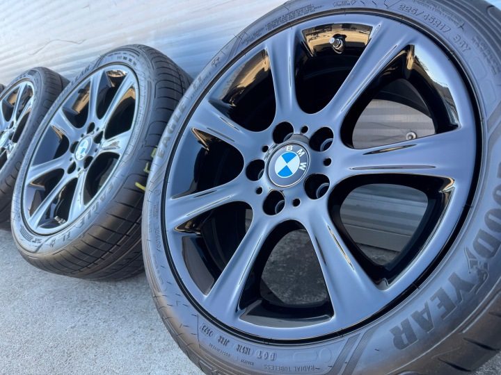 OEM колеса летние BMW 1 F20 F21 F22 F23 E81 E87 3 E90 225/45/17 как новые !, фото 4