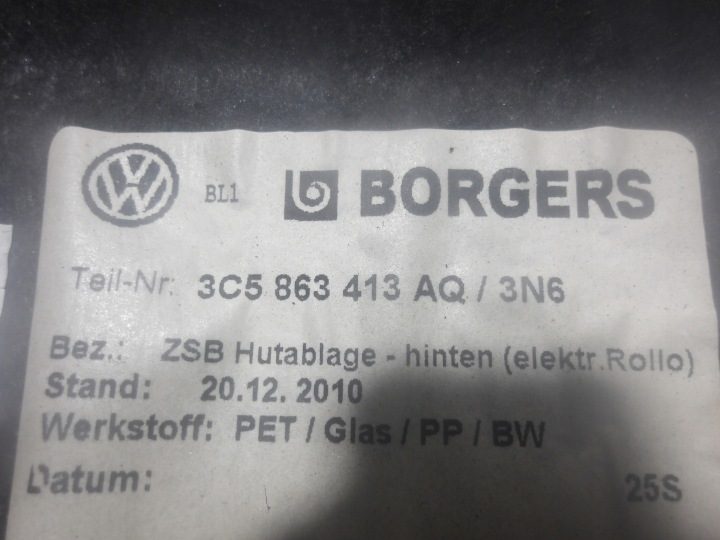 Полка багажника Passat B7 2.0TDI 177 л.с. 2014 г. 3C5863413, фото 5
