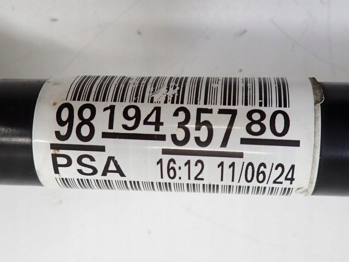 ПОЛУОСЬ ПРАВАЯ ПЕРЕДНЯЯ ДЛИННАЯ 9819435780 OPEL GRANDLAND X 1.2 ТУРБО HN05 24 г., фото 4