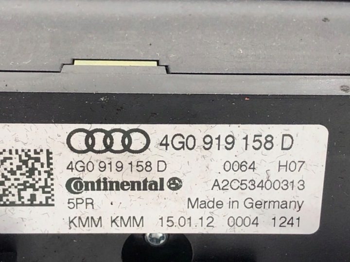 ПАНЕЛЬ УПРАВЛЕНИЯ ОБДУВА КОНДИЦИОНЕРА ЗАДНЯЯ AUDI A7 4G 4G0919158D Хэтчбек, фото 4