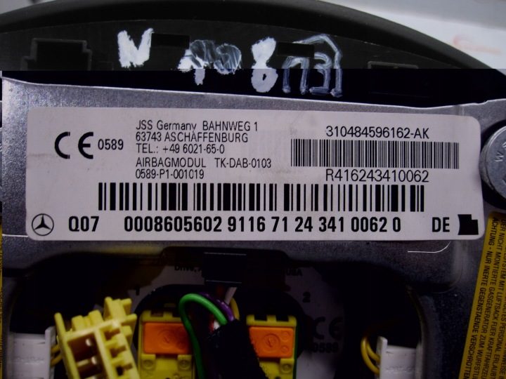 MERCEDES C КЛАСС S204 W204 10 г. airbag водителя 0008605602, фото 7