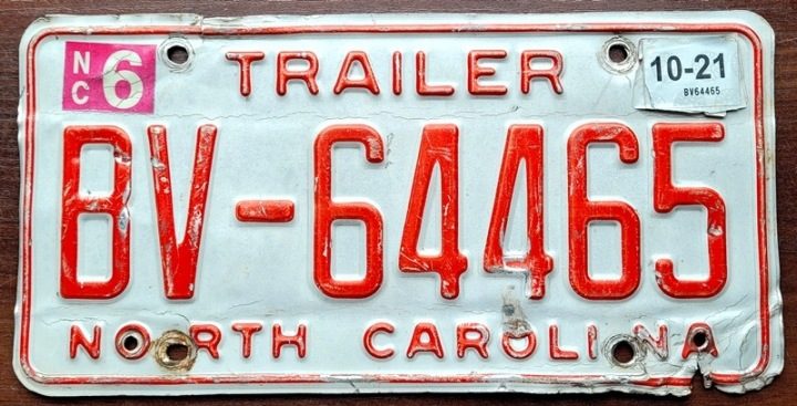 North Carolina 2000 - табличка номерная с США, фото 2