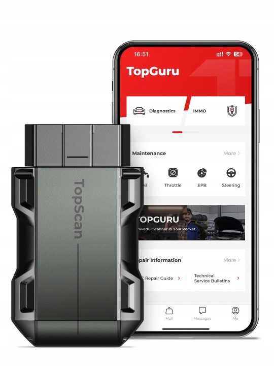 TOPDON Topscan OBD2 Сканер Bluetooth Wireless OBDII, фото 1