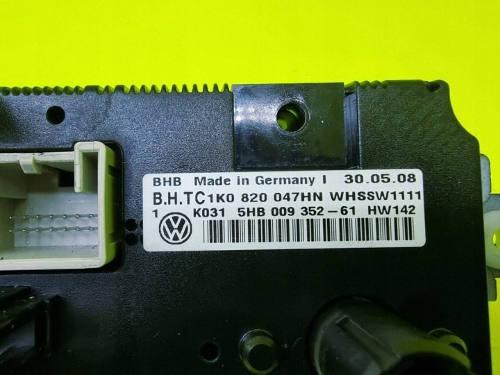 2009 Volkswagen Golf V Блок управления климатом 1K0820047HN, фото 9