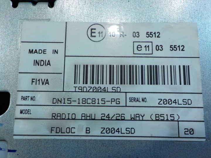 FORD ECOSPORT II 1.5 TDCI 15 г. 5D магнитола CD DN15-18C815-PG, фото 3