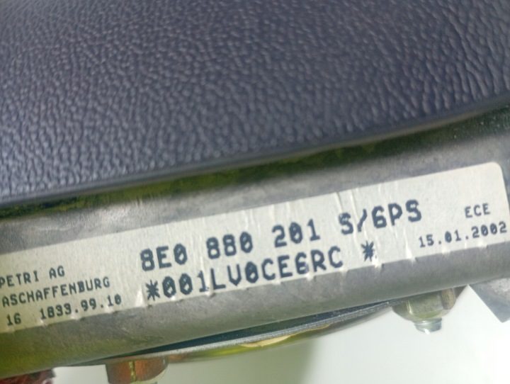 Audi A2 00-05 ПОДУШКА БЕЗОПАСНОСТИ AIRBAG РУЛЯ OE 8E0880201, фото 5