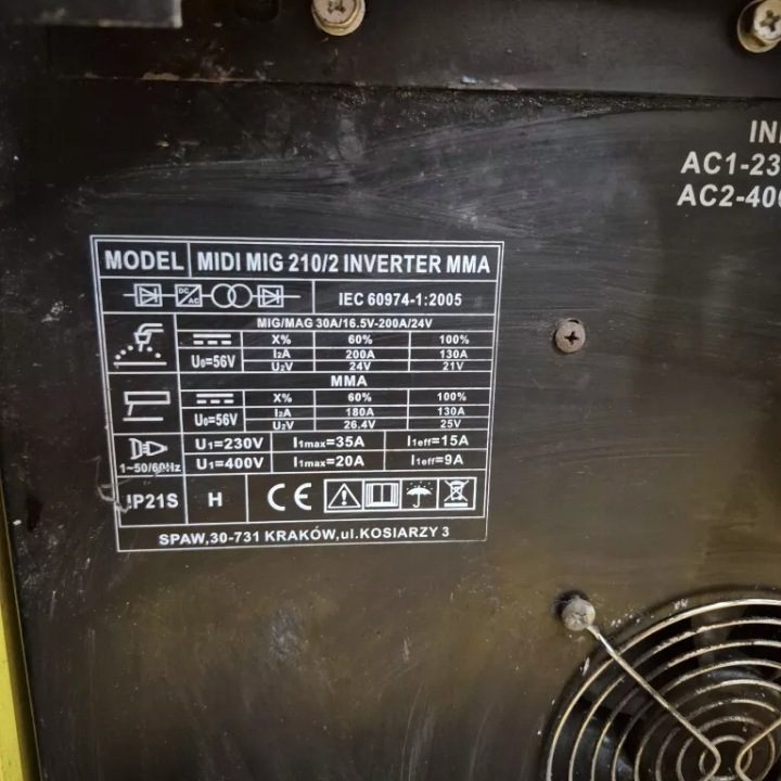 Полуавтомат сварочный Magnum MIDI MIG 210/2 MMA (200A/230V/400V), фото 7