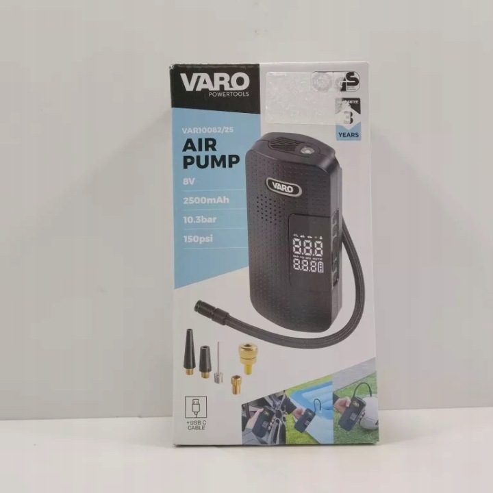КОМПРЕССОР АККУМУЛЯТОРНЫЙ VARO 10075/23 2000 мАч, фото 1