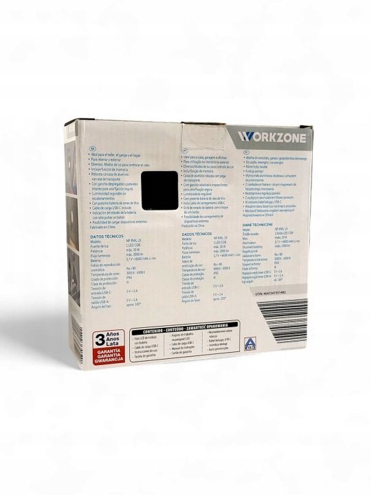 ФАРА РАБОЧЕГО СВЕТА АККУМУЛЯТОРНАЯ WORKZONE USB 20W, фото 2