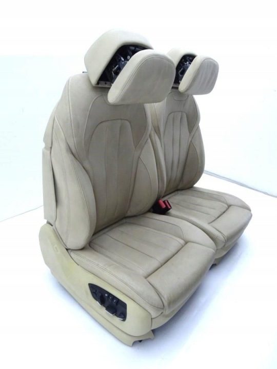 BMW X5 F15 13-18 сиденья Comfort вентилируемые бежевые кожа 5 мест EU 82 тыс. км, фото 3
