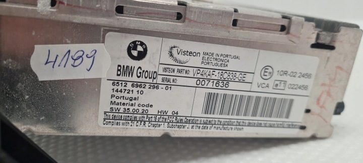 BMW BUSINESS E87 E90 E91 Магнитола CD 6962296, фото 11