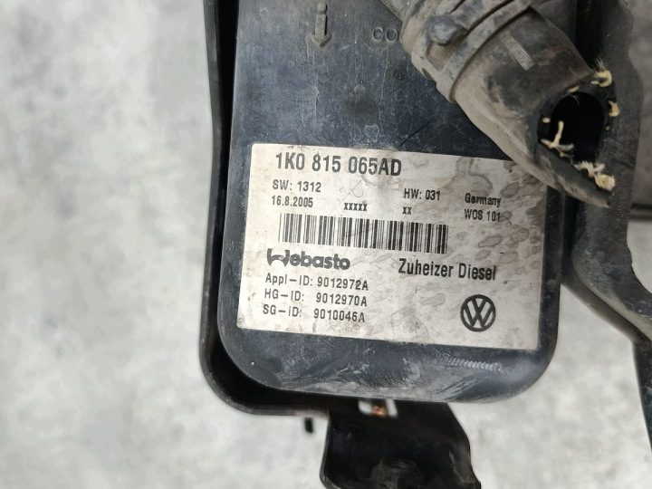 WEBASTO VW TOURAN I 1K0815065AD 000018021232 WEBASTO 1.9 TDI, фото 3