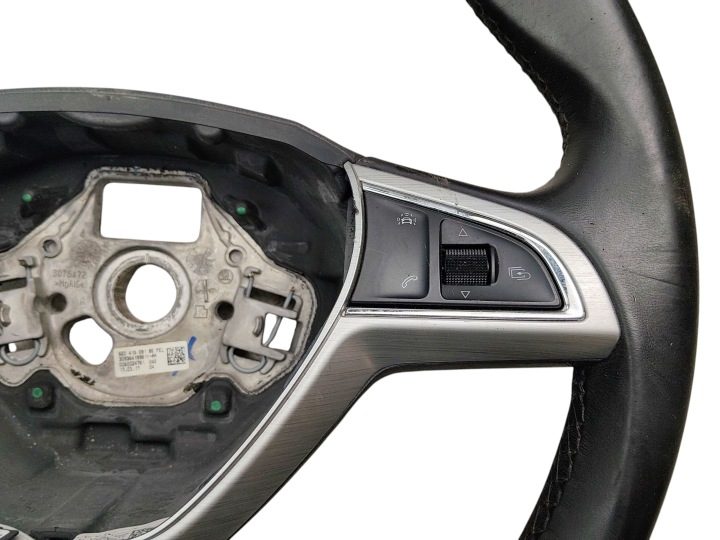 РУЛЬ КОЖА КОЖАНАЯ МУЛЬТИФУНКЦИОНАЛЬНАЯ SKODA RAPID OCTAVIA III 5E0419091BE, фото 2
