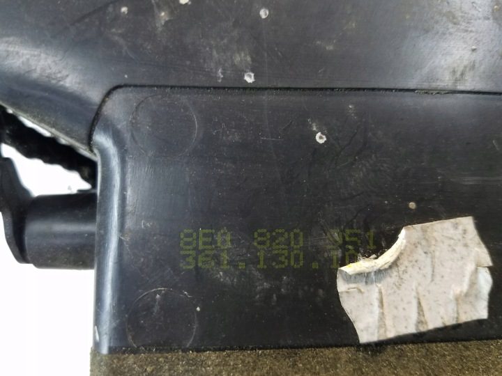 ДЕФЛЕКТОР ОБДУВА СРЕДНИЙ AUDI A4 B7 8E0820951, фото 5