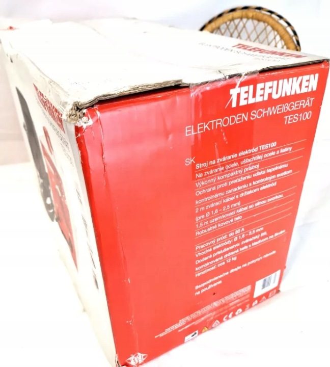 СВАРОЧНЫЙ АППАРАТ TELEFUNKEN TES100 КОМПЛЕКТ, фото 2