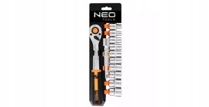 Комплект торцевых головок с трещоткой NEO TOOLS 10-030, фото 1