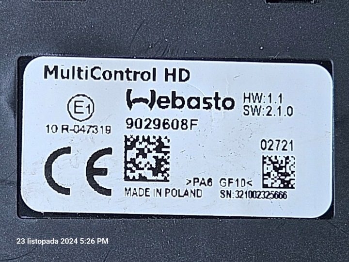 Webasto AIR Top 2000 STC 12V - дизель, комплект 2021 MultiControl HD, фото 10