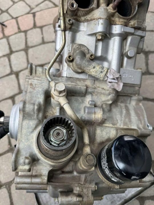 Двигатель вал ГБЦ коробка цилиндр Yamaha YFM 700 Grizzly 2007 год, фото 10