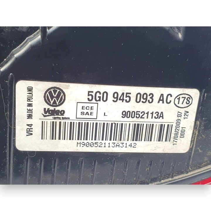 ФОНАРЬ ЛЕВЫЙ VW Golf VII ХЭТЧБЕК задний в крышку 5G0945093AC, фото 8